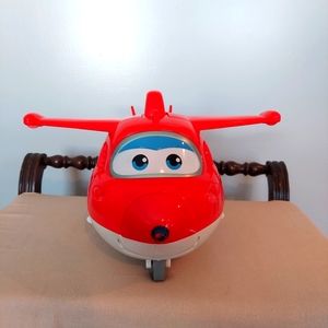 Super Wings Jett's plane red transforming toy